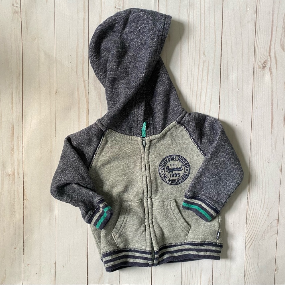Oshkosh Full Zip Hooded Sweatshirt For Baby